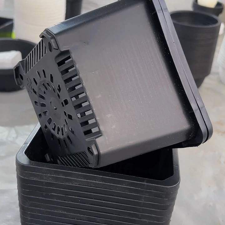 180黑方盆17公分高12公分20个