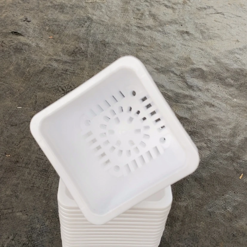 【闪购商品】10公分白方盆12个