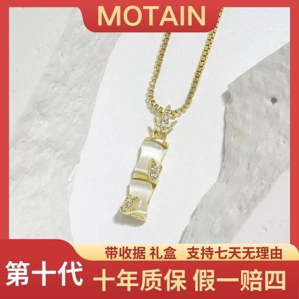 竹节项链女轻奢小众高级百搭ins风时尚设计感锁骨链