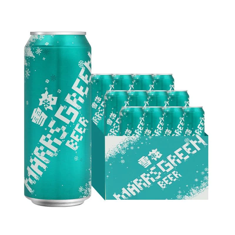 雪花马尔斯绿啤酒500ML＊24罐