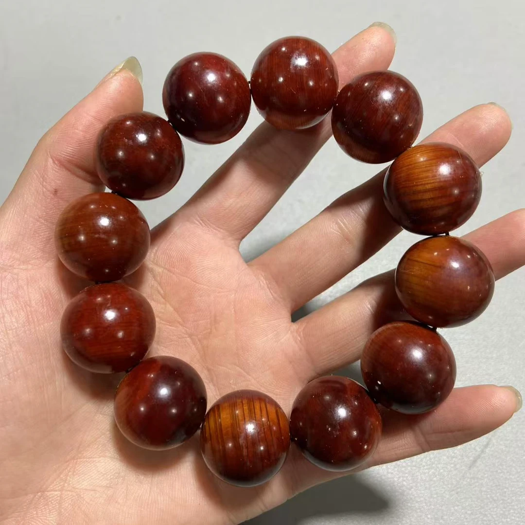 B128玉化崖柏果冻料卡2.0单圈手串（底色多样 发其一