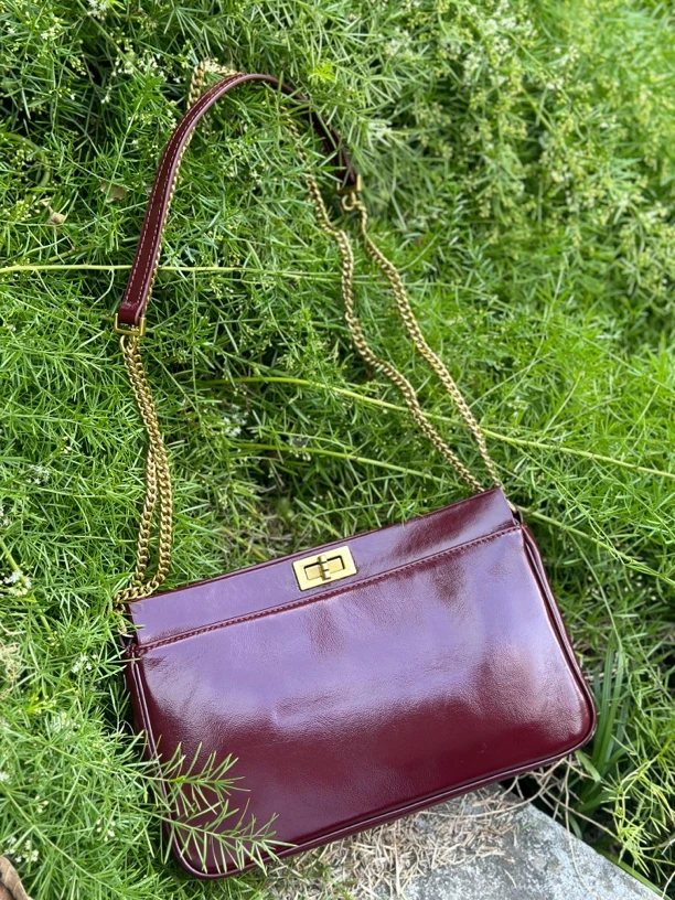 HG-真皮时尚单肩斜挎包百搭