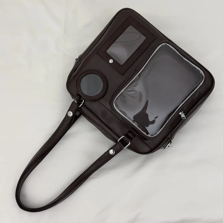 多功能大容量公文痛包百搭潮流学院风高级设计感单肩斜挎双肩包