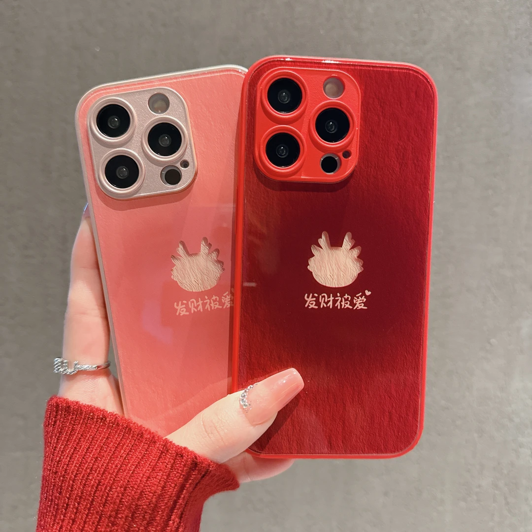发财被爱金属漆苹果15全包手机壳（华为oppo小米vivo）mate60防摔