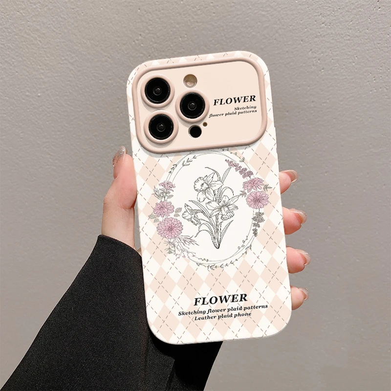 ins菱格花纹全包防摔手机壳（苹果/华为/OPPO/VIVO/小米）iPhone15