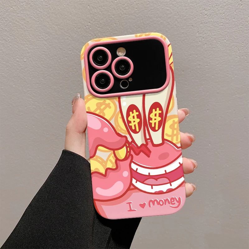 卡通蟹老板大视窗手机壳（苹果/华为/OPPO/VIVO/小米）iphone15创意
