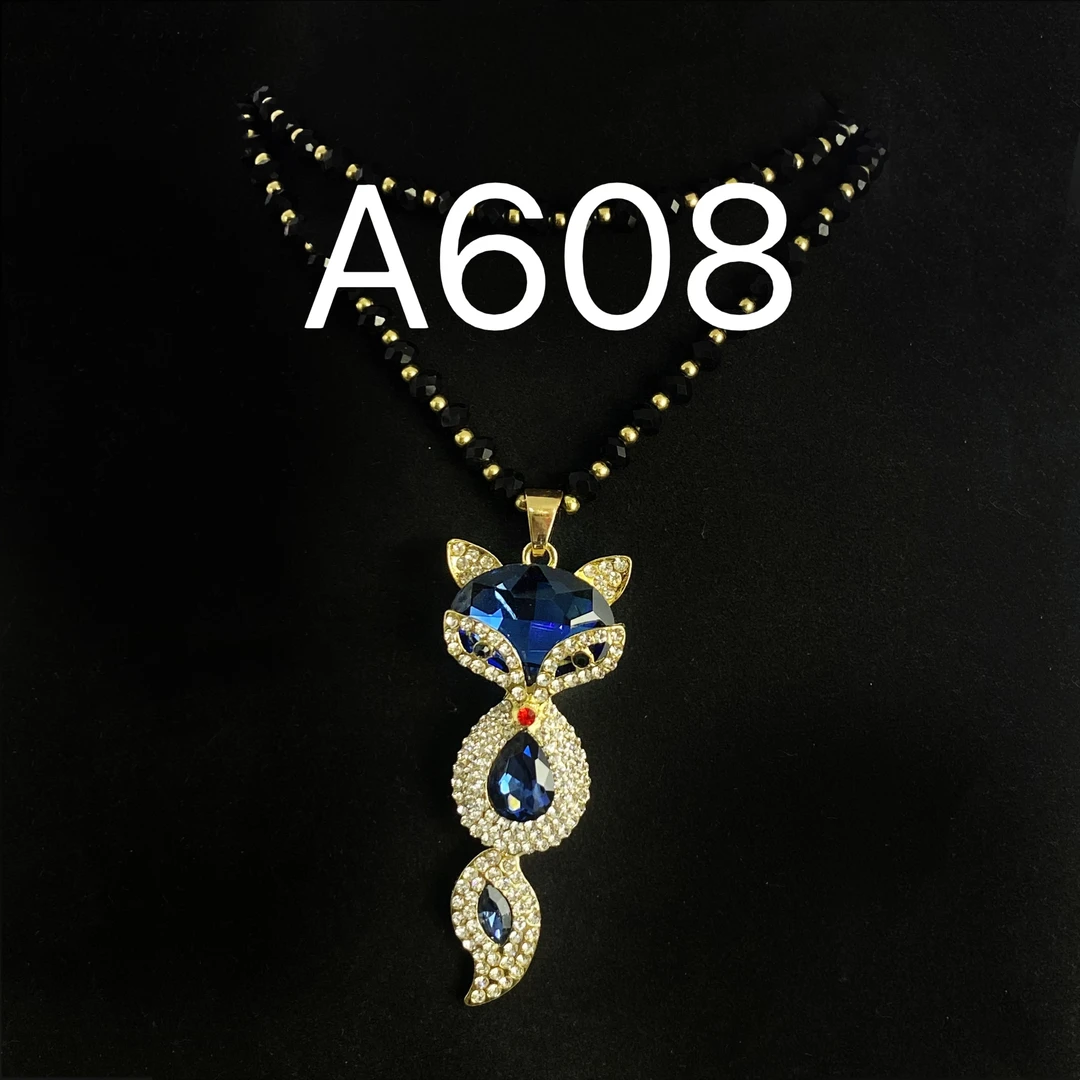 铜合金项链 A608项链 新中式百搭复古猫眼狐狸秋冬