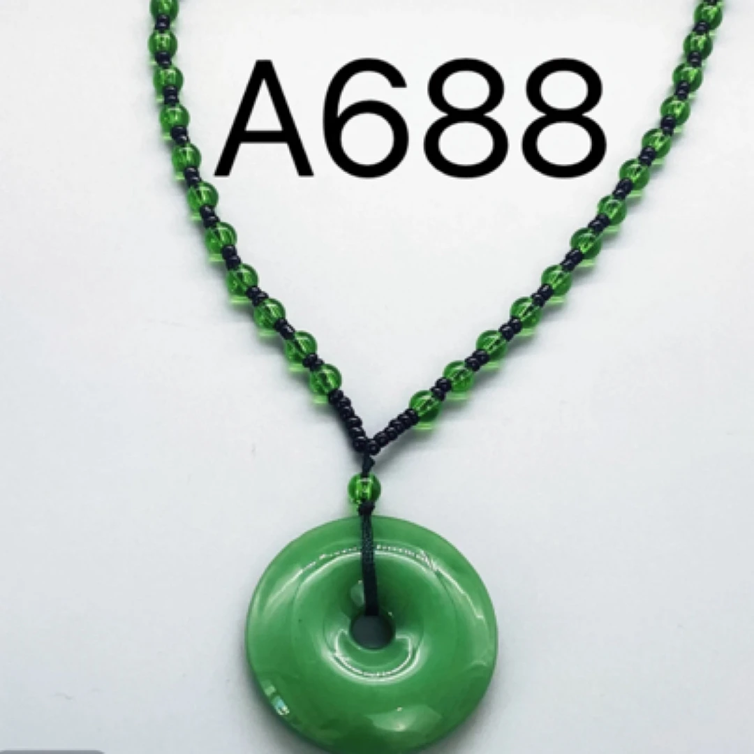 铜合金项链 A688项链民族风深绿色时尚百搭新中式