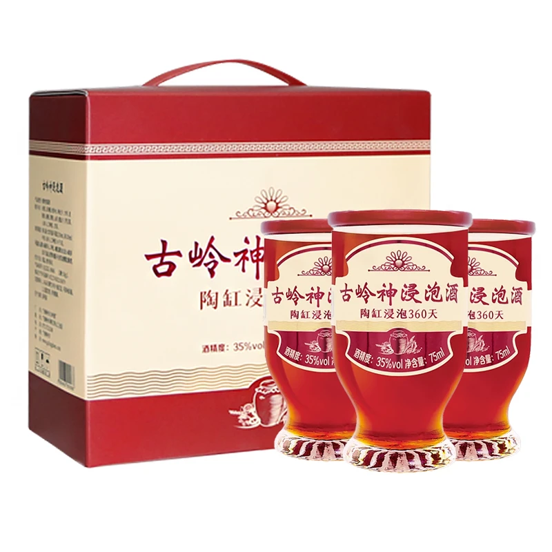 古岭神古岭神浸泡酒 35° 75ml*16杯
