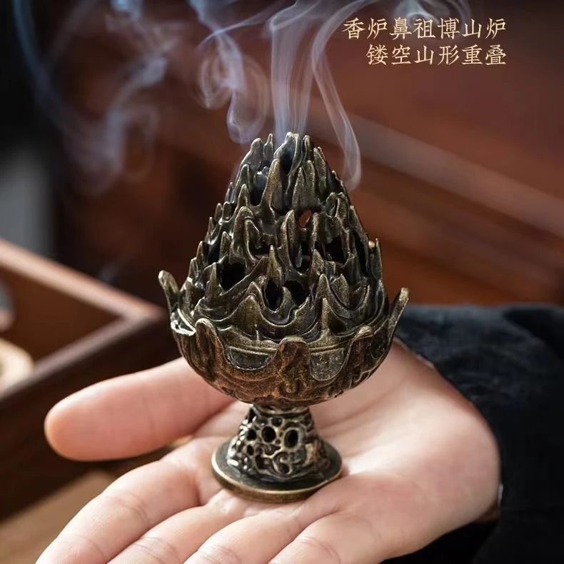 仿古博山炉+黑色防火棉