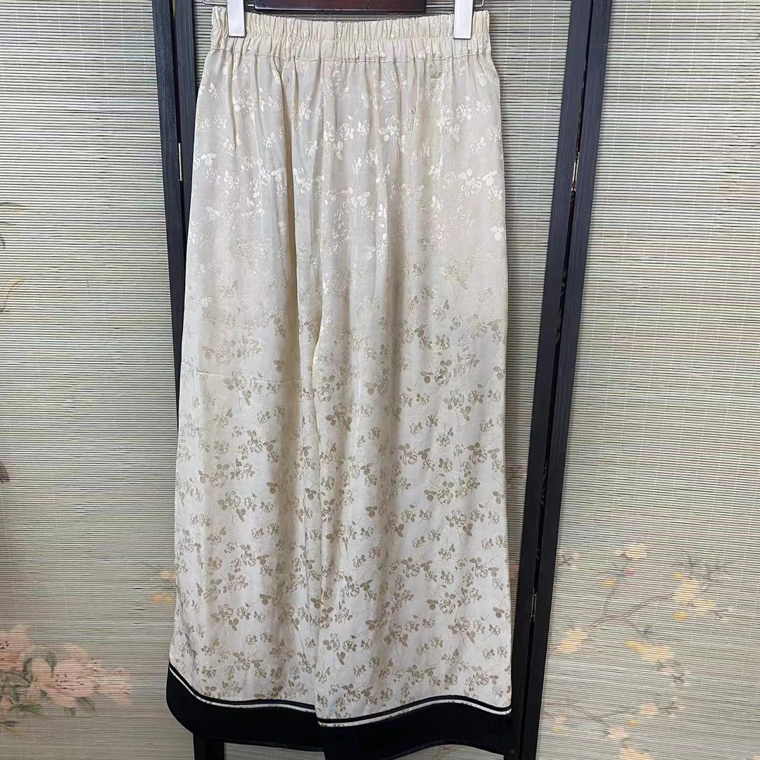 甜甜新国风2024单层复古直筒裤sy