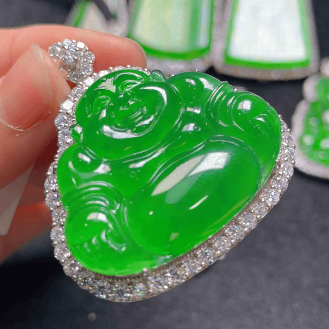 【闪购商品】翡翠吊坠银S925镶嵌