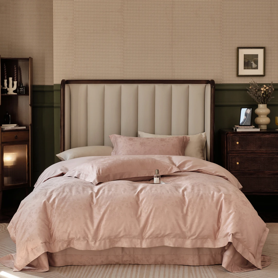 【开仓破价】50支全棉长绒棉四件套提花轻奢床品套件