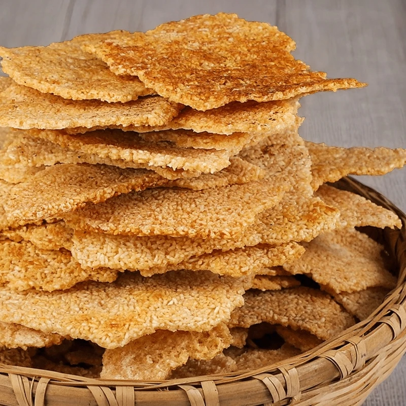 农家非油炸锅巴大米柴火老灶土灶怀旧安徽老式锅巴原味小零食食品