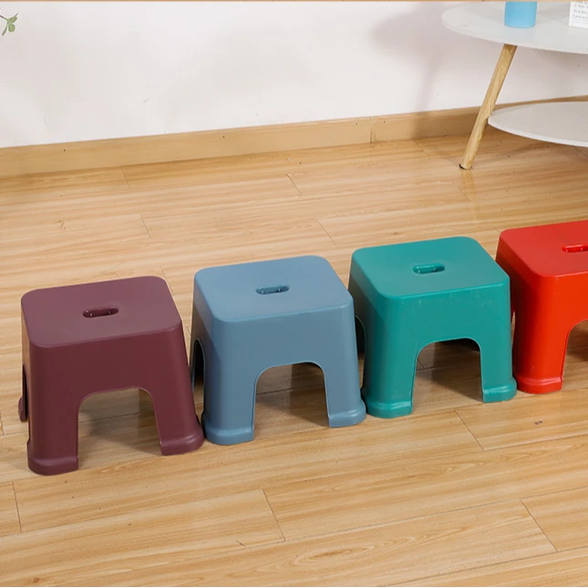 塑料凳子承重300斤成人加厚耐用小板凳客厅茶几凳简约儿童小方凳