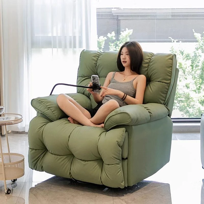 太空头等多功能网红单人沙发电动云朵摇椅客厅旋转躺椅懒人休闲