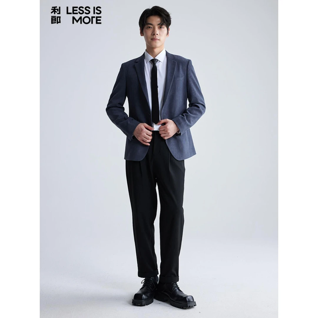 利郎男士春秋季商务休闲时尚简约百搭舒适宽松单西外套   A4QDX02