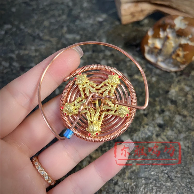 1.5粗五星金鱼款满天星缠丝60罐紫铜手工胆簧蝈蝈叫簧蝈蝈鸣虫