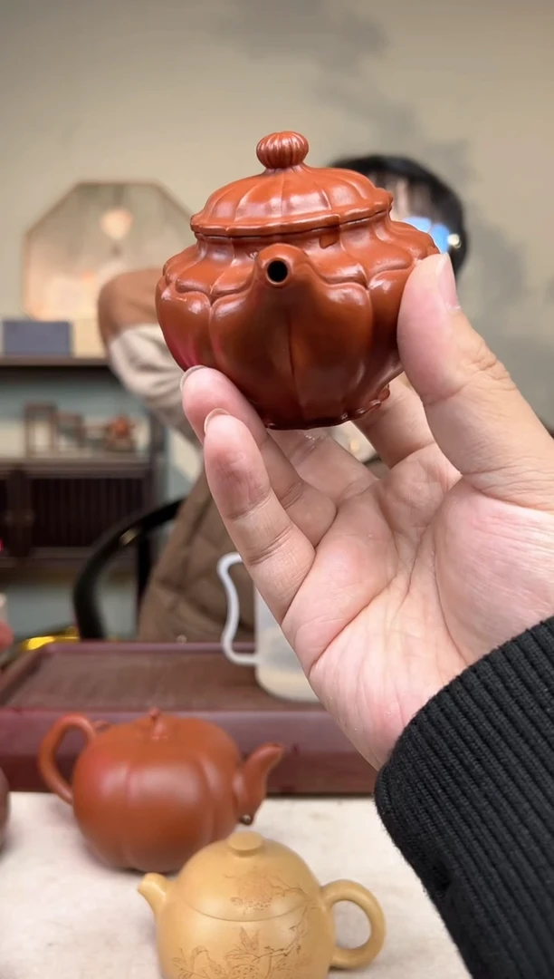 【闪购商品】紫砂茶壶大红袍 筋纹 掇只