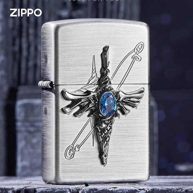 ZIPPO打火机【守护双子】官方正品正版煤油防风打火机礼物TCH1X1