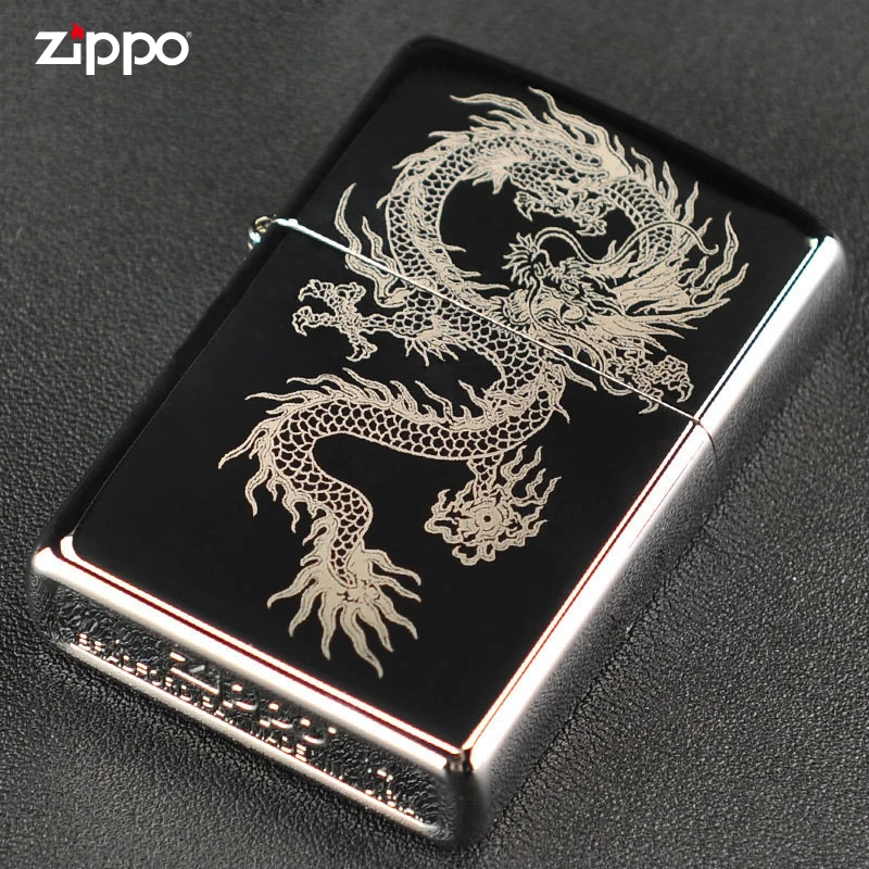 ZIPPO打火机【黑冰定制】官方正品正版煤油防风打火机礼物DYH1X1