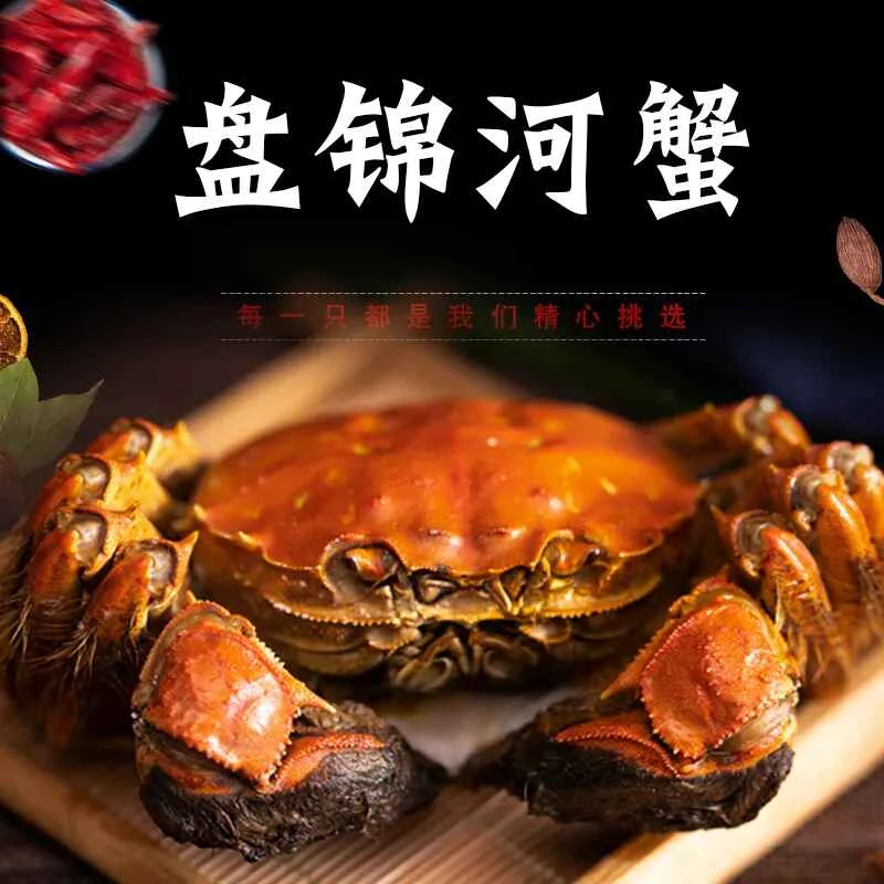 【活蟹】盘锦河蟹1.7-2两公蟹14只
