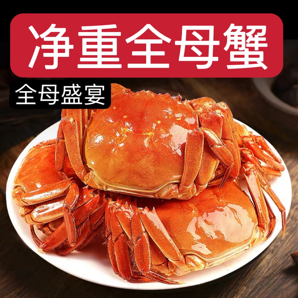 活蟹盘锦河蟹2.8-3两10只特大蟹现货全母礼盒装稻田蟹超大北方蟹