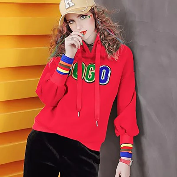 2023冬季加绒连帽衣女减龄显瘦卫衣2023新款洋气女休闲时尚减龄款