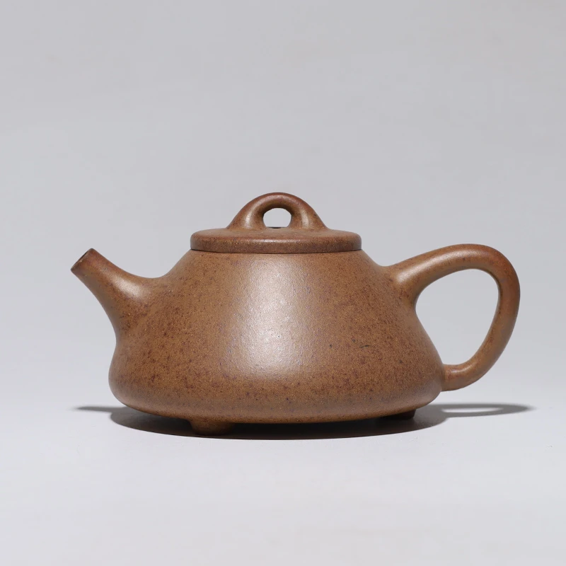 DJY-048学茶【大吉羊】邰建明 子冶石瓢   翡翠金砂  160cc  紫砂壶