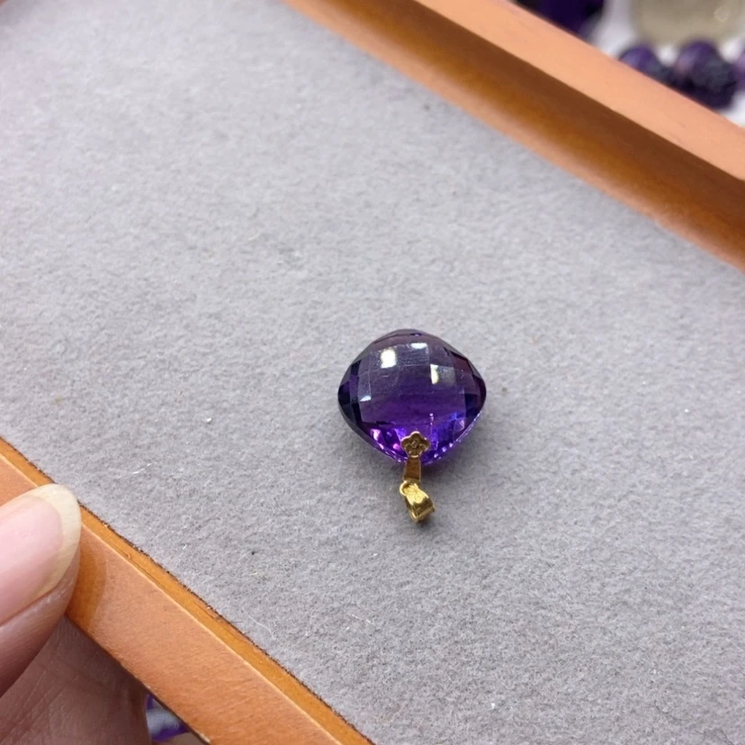 【闪购商品】水晶水晶吊坠18K金镶嵌