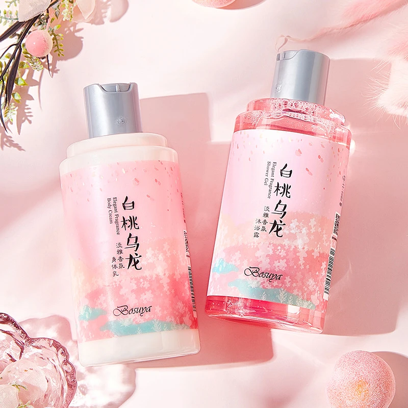 爆款白桃乌龙香水身体乳沐浴露淡雅香氛清爽绵密滋润保湿体香呵护