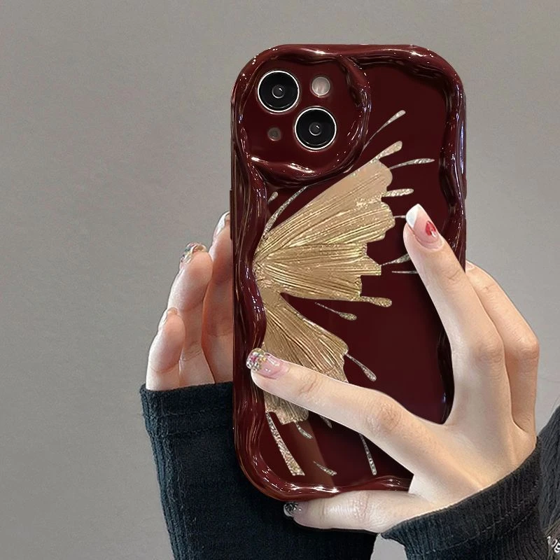 新款苹果iphone15软壳OPPO荣耀华为小米vivo奶油手机壳个性创意女