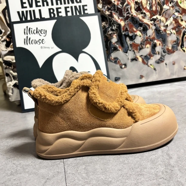 9611-6女鞋圆头平底舒适百搭棉鞋冬季休闲鞋