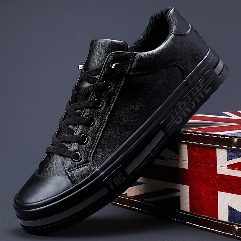 2024秋季新款男鞋时尚潮流厚底鞋男士休闲皮鞋低帮鞋休闲鞋*24856