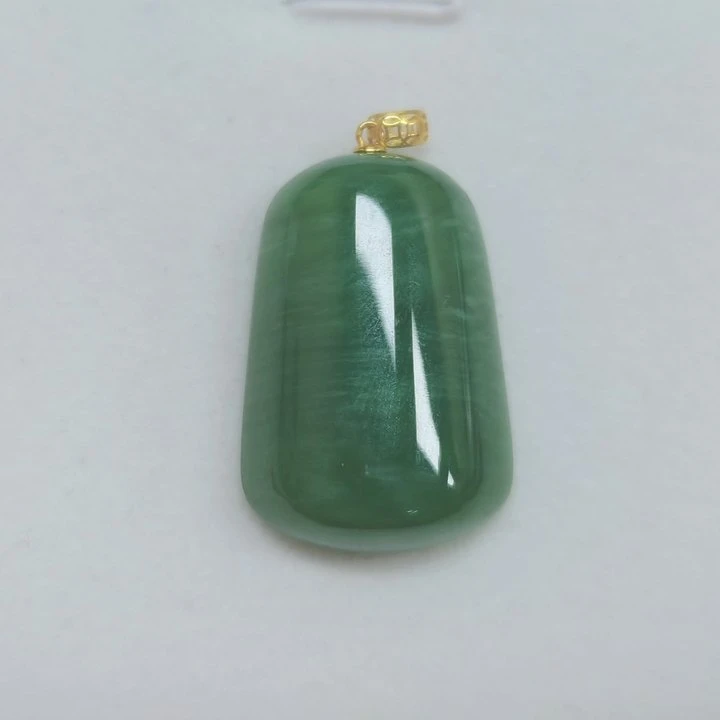 米拉奇 碧玉千层猫眼18K吊坠（不含链）3794