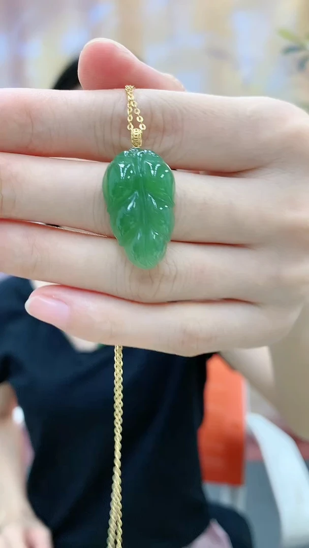【闪购商品】和田玉吊坠(不含链)18K金镶嵌dd@@和田玉吊坠A755