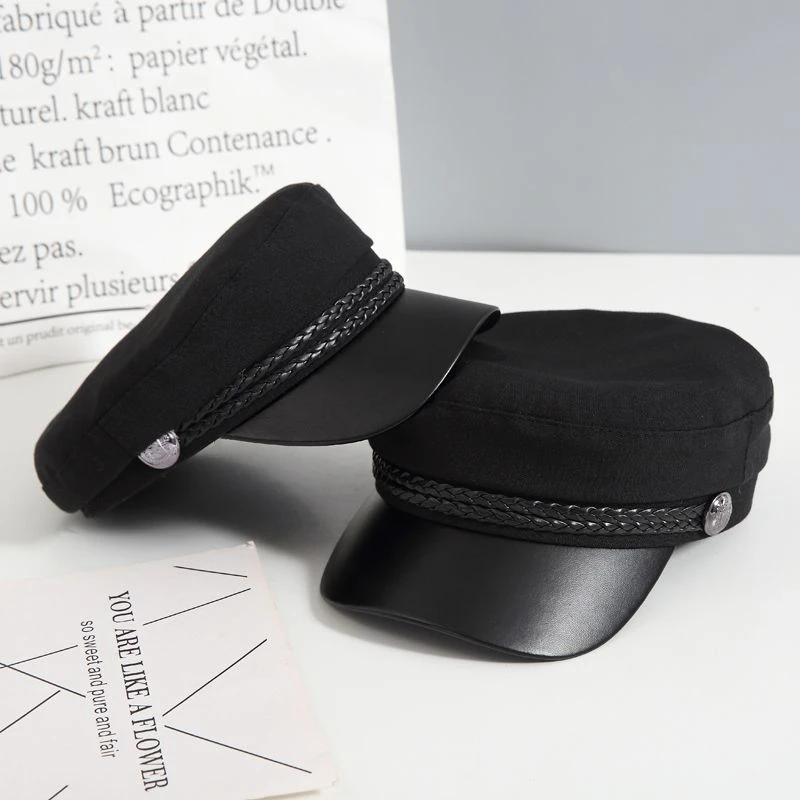 秋季女童贝雷帽复古文艺时尚气质亲子儿童平顶帽八角鸭舌帽女宝潮