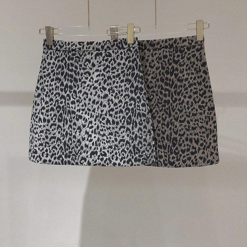 全球好物2025春季复古豹纹包臀裙显瘦短裙 高腰a字性感半身裙