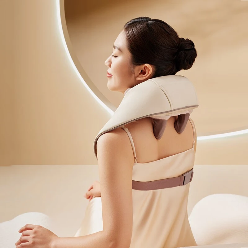 倍轻松n5mini颈椎按摩仪热敷肩颈按摩颈椎器斜方肌肩颈按摩器sss