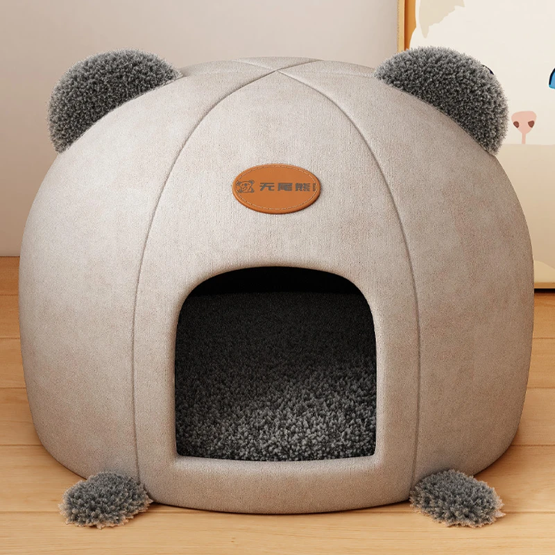 猫窝冬季保暖封闭式猫房子小型犬狗窝网红猫屋四季通用猫咪秋冬窝