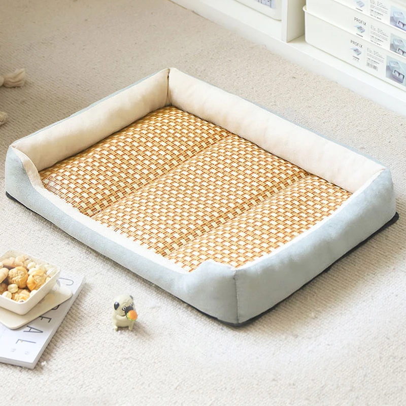 狗窝夏天凉席窝猫窝四季通用夏季狗垫子中小型犬睡垫狗狗睡觉用品