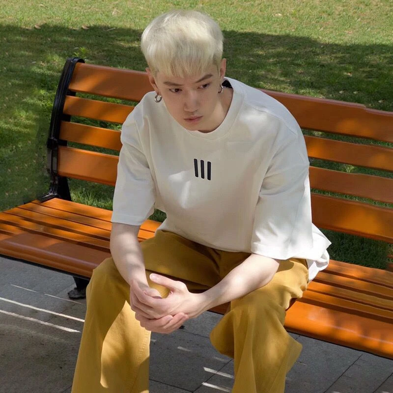 ESSENTIALSZONE三条杠短袖T恤美式高街潮牌服装男女同款潮牌t恤男