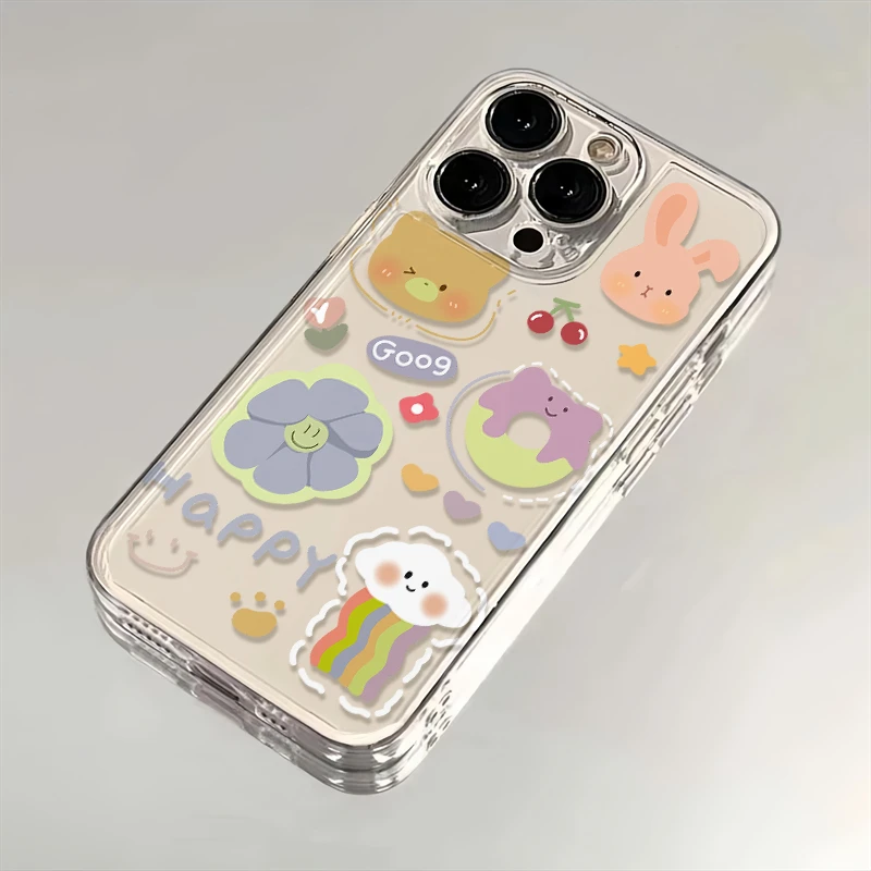 创意卡通涂鸦适用苹果华为iPhone15/14promax/13/12手机壳x软太空
