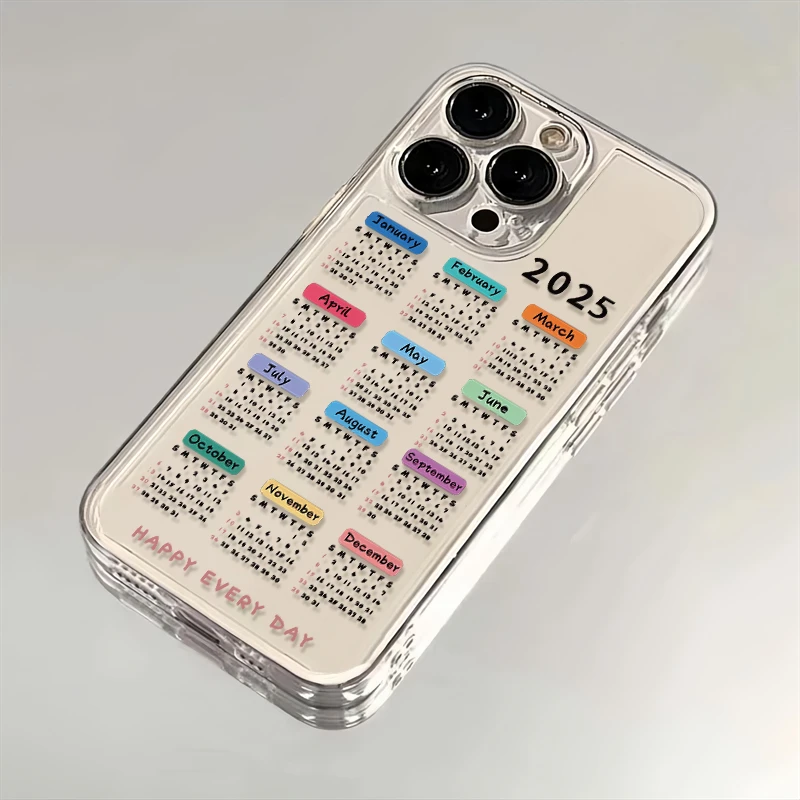 2025年日历适用苹果iPhone15/16promax华为手机壳13/12/14太空11