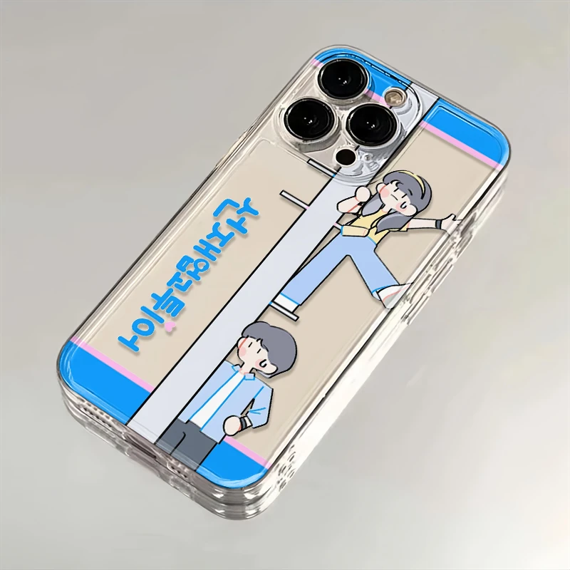 可爱背跑适用苹果华为iPhone15/14promax/13/12创意手机壳太空软