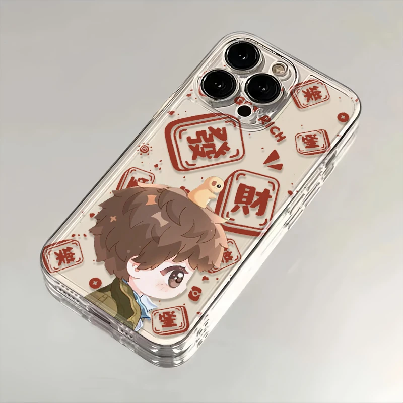 莎莎卡通发财适用苹果iPhone15/16promax华为手机壳13/12/14太空