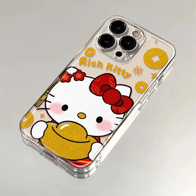 rich凯蒂猫苹果华为iPhone15/14promax/13/12/11手机壳xs软太空壳