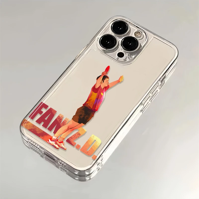国乒小胖适用苹果iPhone15/14promax华为手机壳13软12太空透壳11