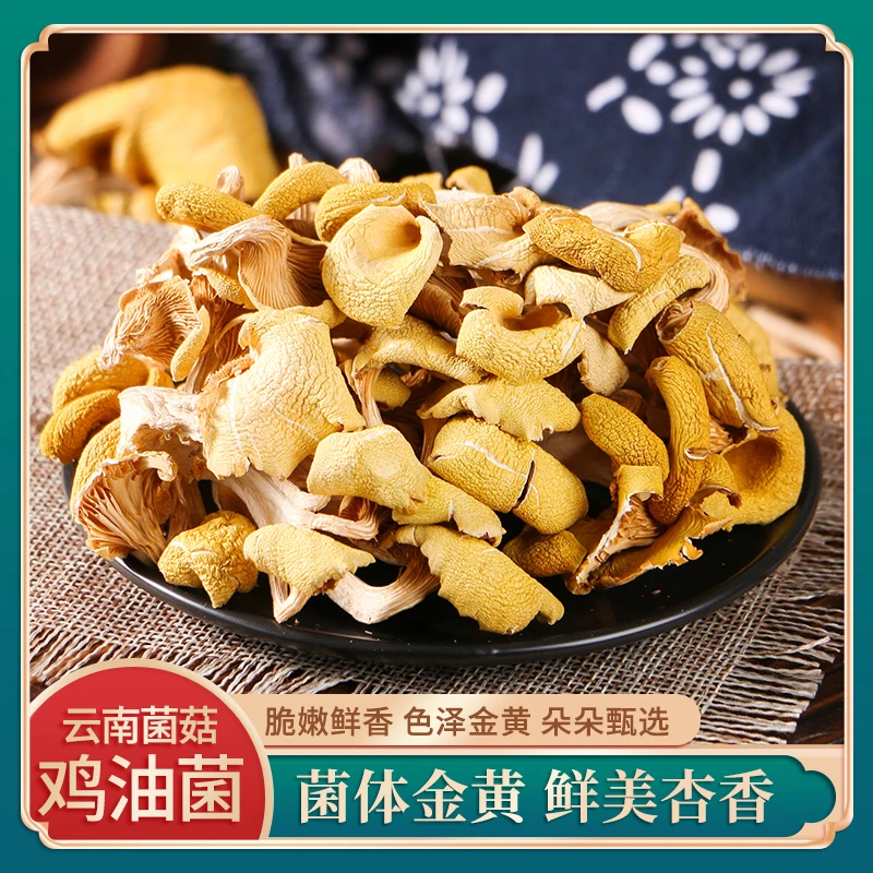 【鸡油菌】百搭食材  产地发货100g优选菌菇无硫营养肉质