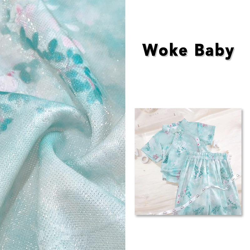 现货【水韵青莲】女童夏季2024新款汉服上衣儿童古风洋气裤子 V8549